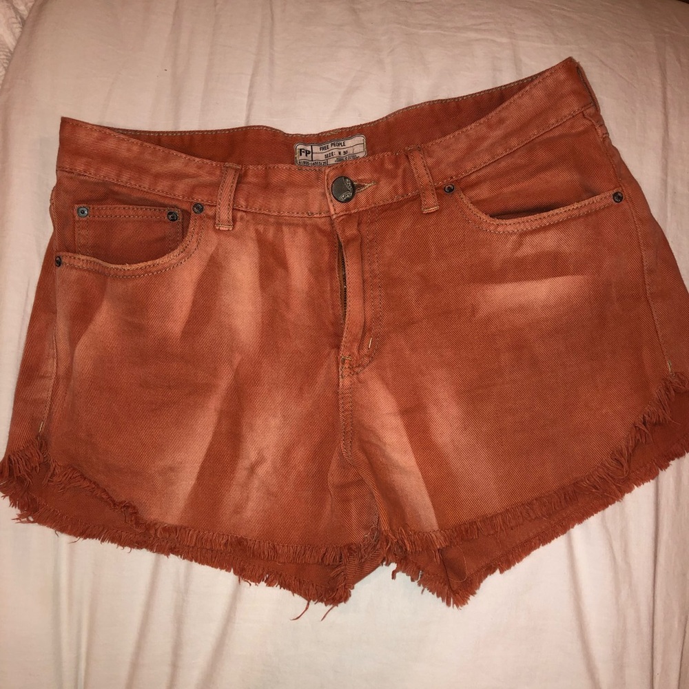 Free People Dolphin Shorts in Orange